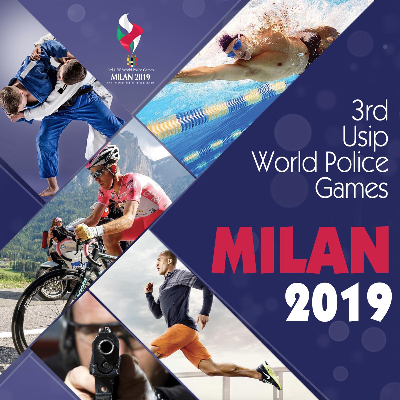poster 3nd USIP World Police Games Milan 2019