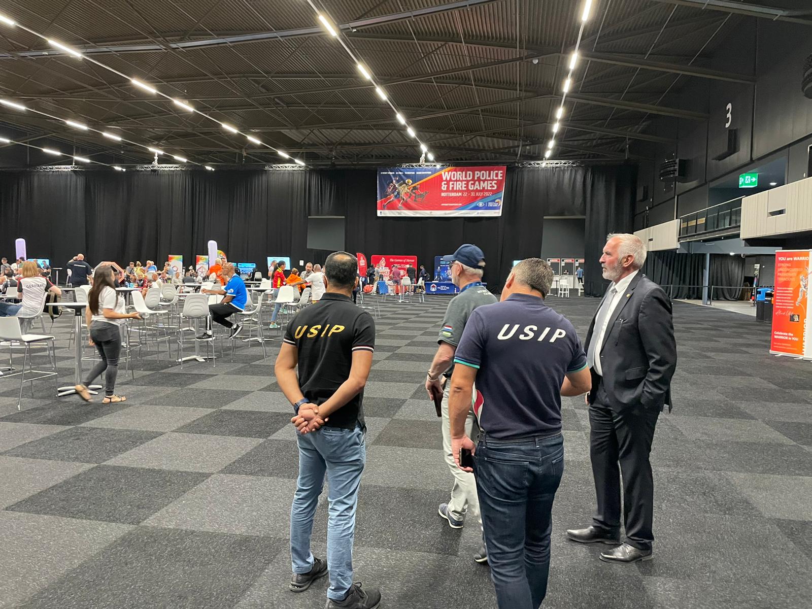 USIP delegation visit opening ceremony World Police and Fire Games 2022 Rotterdam